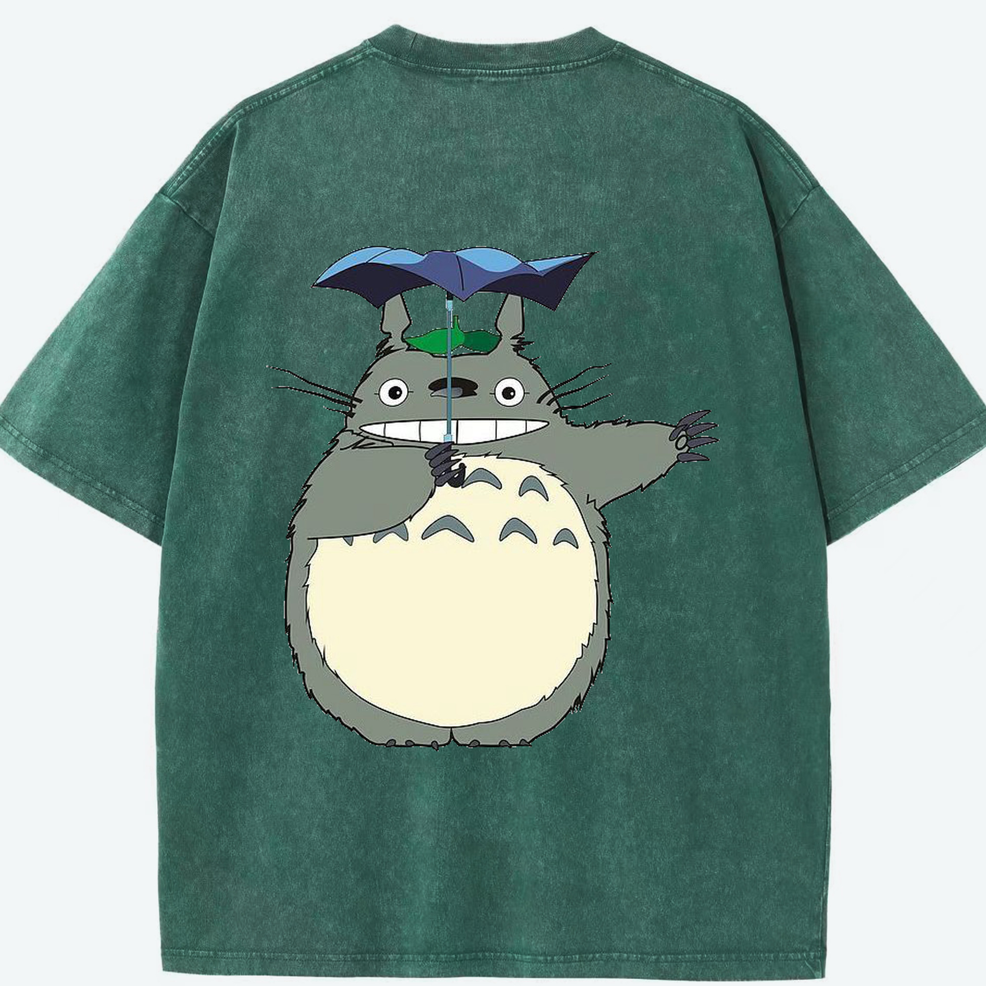 （画像用） となりのトトロ 草壁メイ 草壁サツキ My Neighbor Totoro Satsuki Kusakabe Mei Kusakabe 綿100% ヴィンテージ風 半袖Tシャツ（背面プリント）